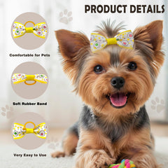 Noeud QingHan violet 2 pouces pour chien de compagnie, style durable
