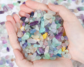 Galet fluorite QINJIEJIE pour aquarium, apportant couleur et texture naturelle