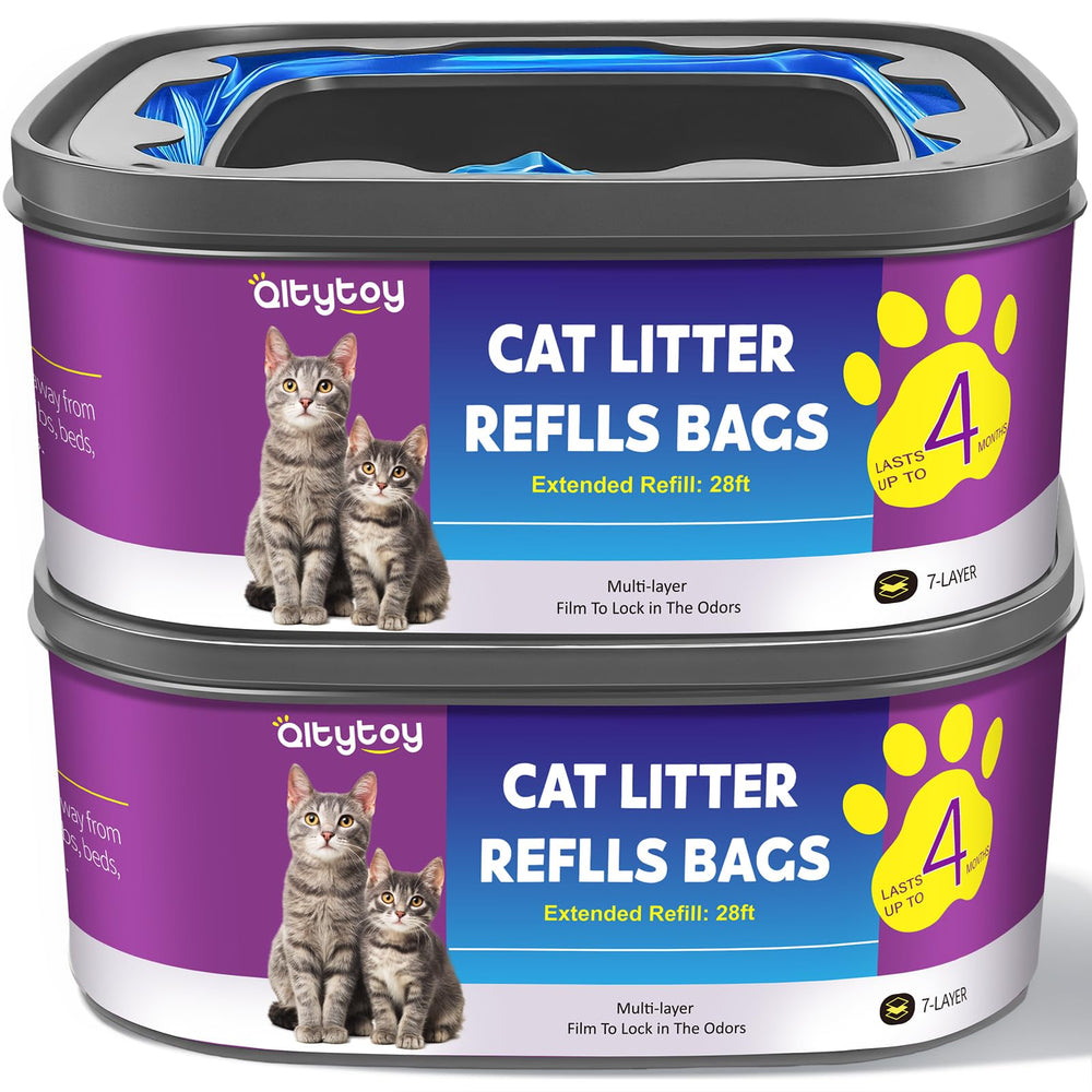 Sacs Qltytoy compatibles Standard/Plus/Style/Pail pour litière, réduction d'odeurs