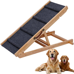 QUCHRYO rampe pliable bois chien — accès facile et sûr sur canapé.