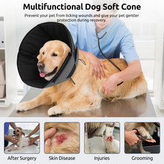 Queenmore cone-chien-xl montage facile avec fermeture Velcro.