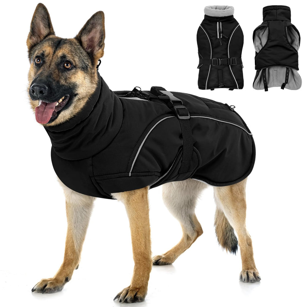 Queenmore doudoune chien hiver imperméable; image manteau chaud anti-pluie pour sorties hivernales