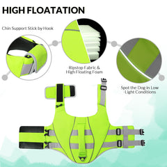 Queenmore XL gilet-chien-xl-visibilite-neon-bandes-reflechissantes, meilleure visibilité.