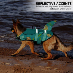 Queenmore gilet sauvetage chien boucles solides: maintien fiable lors des promenades près de l'eau.