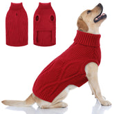 Pull Queenmore pour chien grand, rouge, chaleur hivernale et style.