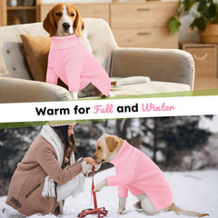 Pull Queenmore pour chien XXL, enfilage facile grâce au pullover.