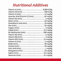 Quiko Lori — étiquette montrant les vitamines et nutriments essentiels