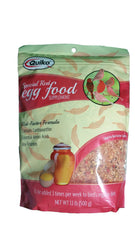 Quiko Special Red Eggfoods, œufs réels et miel, emballage rouge, haute appétence.