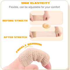 QUMY bandage beige cohésif pour pattes: maintien sûr sans coller aux poils