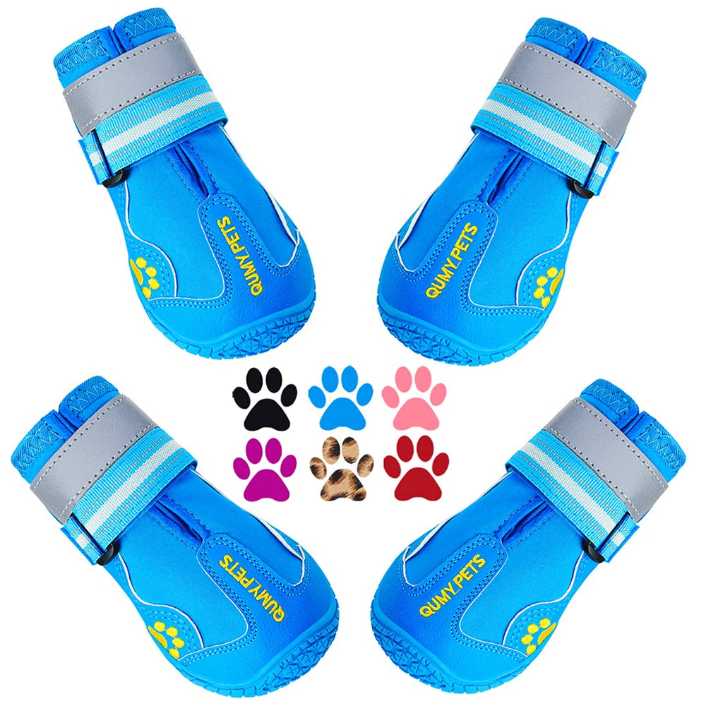 Bottes QUMY pour chien grande taille protégeant les pattes lors des promenades hivernales