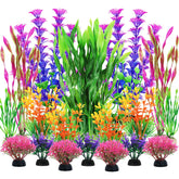 QUOZUO Plantes d'aquarium vertes pour un décor naturel et sain dans votre bac.