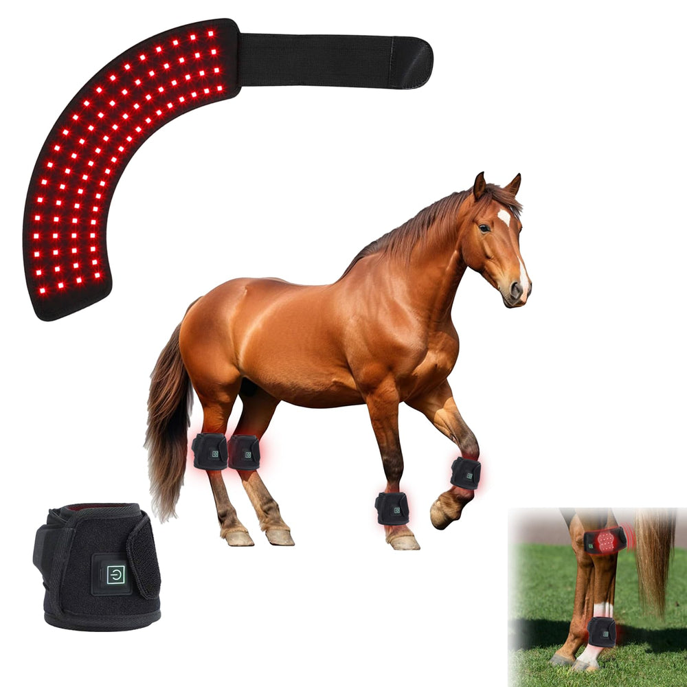 QVIKPMU pad-lumiere-rouge-660-850 pour récupération musculaire du cheval.