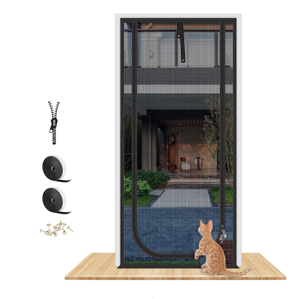 Porte-ecran QWR 34x83: securite pour chats et ventilation.