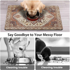 Tapis QXWREL résistant à la déchirure, nettoyage facile.