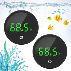 QZQ thermometre aquarium sans-fil bouton tactile