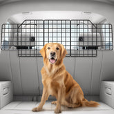 Barrière Rabbitgoo pour chien dans une voiture assure une sécurité accrue à l'arrière.