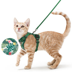 Harnais Rabbitgoo anti-évasion en maille respirante offrant plus de confort pour le chat.