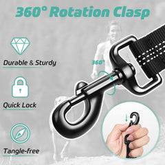 rabbitgoo Laisse absorbeur de choc intégré réduit la tension lors des tirages