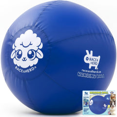 Race&Herd Ballon Herding XXL bleu, idéal pour l'entraînement extérieur