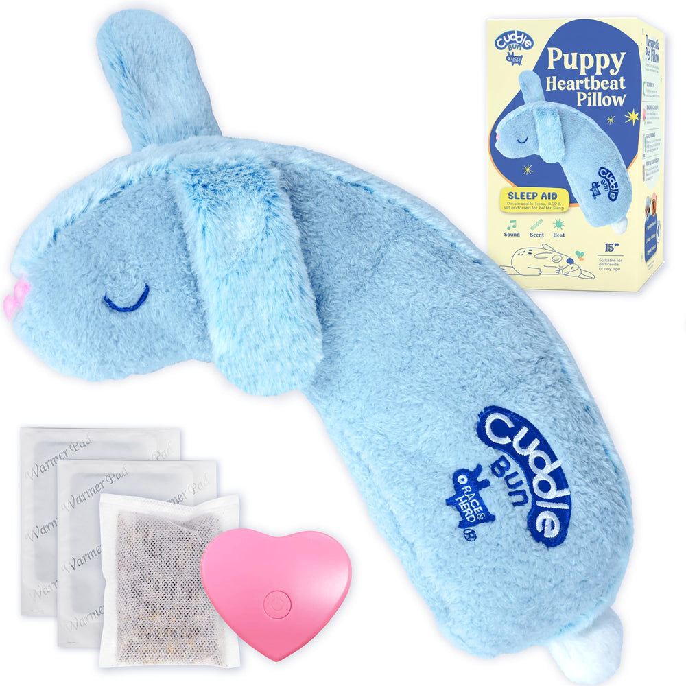 Race&Herd CuddleBun cœur battant pour chiots, favorise un repos calme.