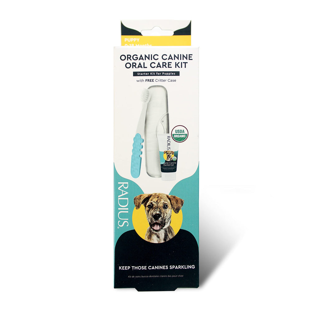 RADIUS kit chiot avec brosse dentaire ultra-douce pour haleine fraîche