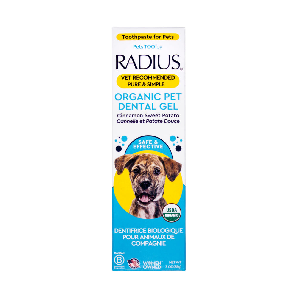 RADIUS dentifrice canin USDA, tube de 3 oz, hygiène dentaire saine