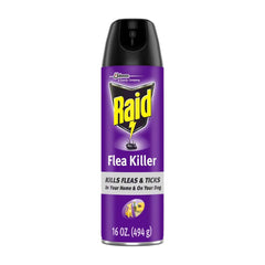 Raid Puces Plus – Aérosol prêt à pulvériser sur tapis et tissus