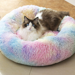 Lit Raimaiso donuts peluche doux, confort et calme pour votre animal