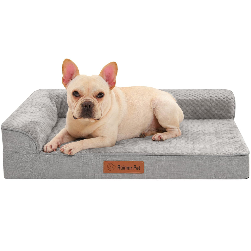 Rainmr lit orthopedique chien, memoire dense pour soutenir articulation.