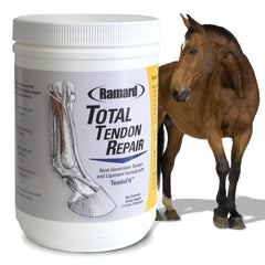 Ramard Total Tendon Repair — poudre et bouteille, soutien des tendons du cheval.