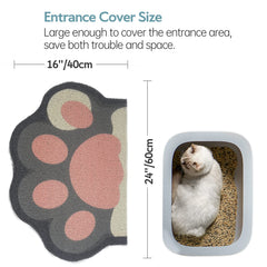 Tapis Litiere Nettoyage Simple par Rarenut: facile à secouer ou laver.