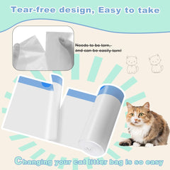 Liners compatibles robot Litter Box 3 et 4 pour facile remplacement