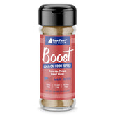Raw Paws Boost emballage et shaker, pratique pour saupoudrer les repas.