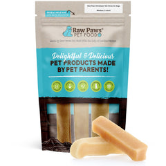 Raw Paws os yak Himalayen pour chien — emballage visible, produit naturel prêt à l’emploi