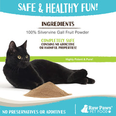 Raw Paws Silvervine emballage – emballage élégant prêt à offrir.