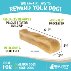 Raw Paws Yak Chews Himalayan chien en mordillant: canalise l'instinct de mastication