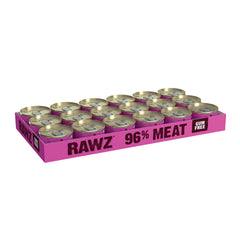 Rawz Pâté Chat Dinde – ingrédients visibles, sans BPA ni gommes.