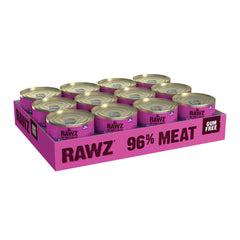 Rawz Pâté pour chats dinde et foie de dinde — sur assiette, repas humide savoureux.