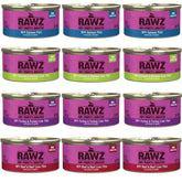 Rawz Pâté Chat Saumon en boîte 3oz, conserve hydratante et appétente.