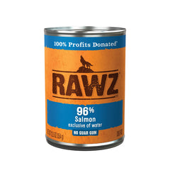 Boîte Rawz saumon pour chien en emballage pratique et repas équilibrés.