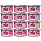 Rawz chaton pâté saumon - boîte, protéines et hydratation naturelle pour chaton