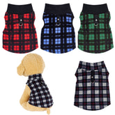 Rbenxia gilet polaire chien carreaux Buffalo, chaleur douce et balades confortables.