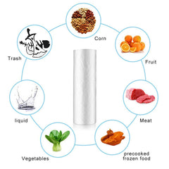 RBHK sacs plastiques clairs, usage alimentaire sur rouleau, pratique pour rangements et portions.