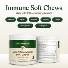 Real Mushrooms - Dosage par poids chien-chat, facilité d'utilisation quotidienne.