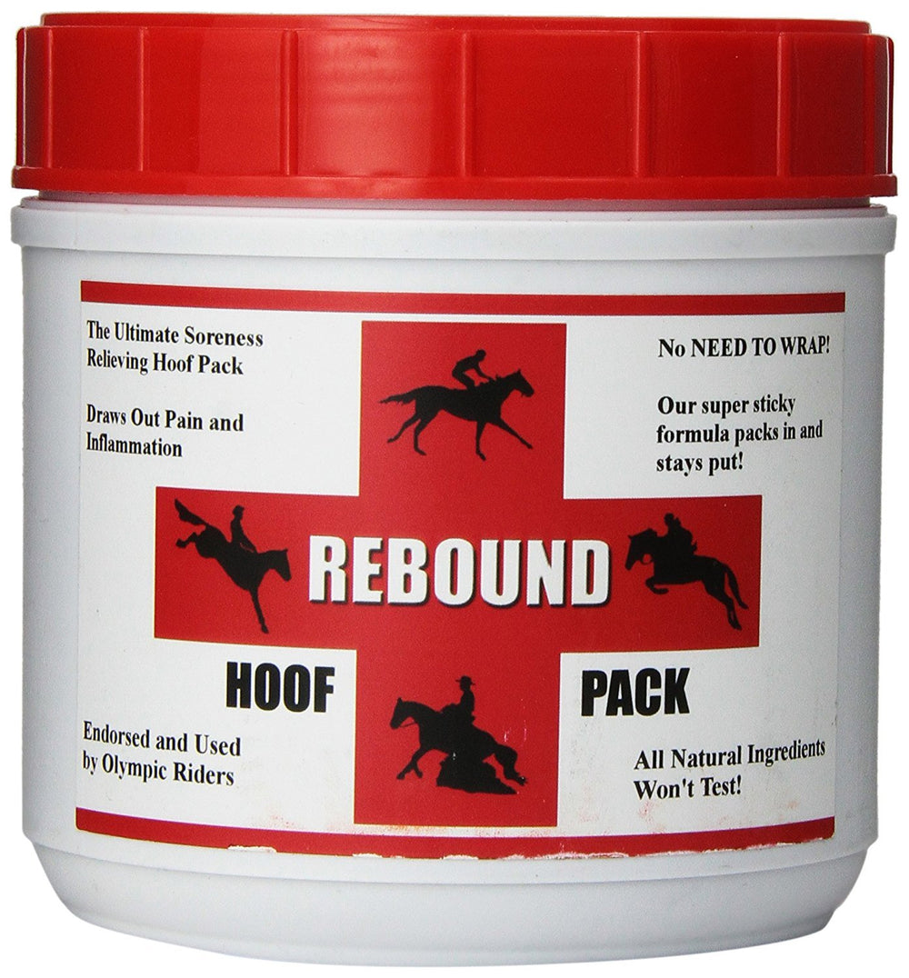 Rebound Hoof Pack application sabot, maintien en place sans bandage pour le soin du sabot.