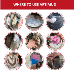 Artimud Red Horse protège la grenouille du sabot et les zones sensibles