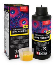 Red Sea Reef Energy Plus – etiquette-produit: visibilité claire et informations utiles sur le flacon.