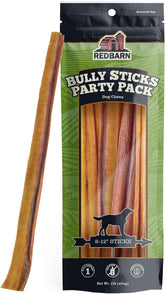 Redbarn batonnet boeuf 8-12 pouces pack pour chiens moyens et grands.