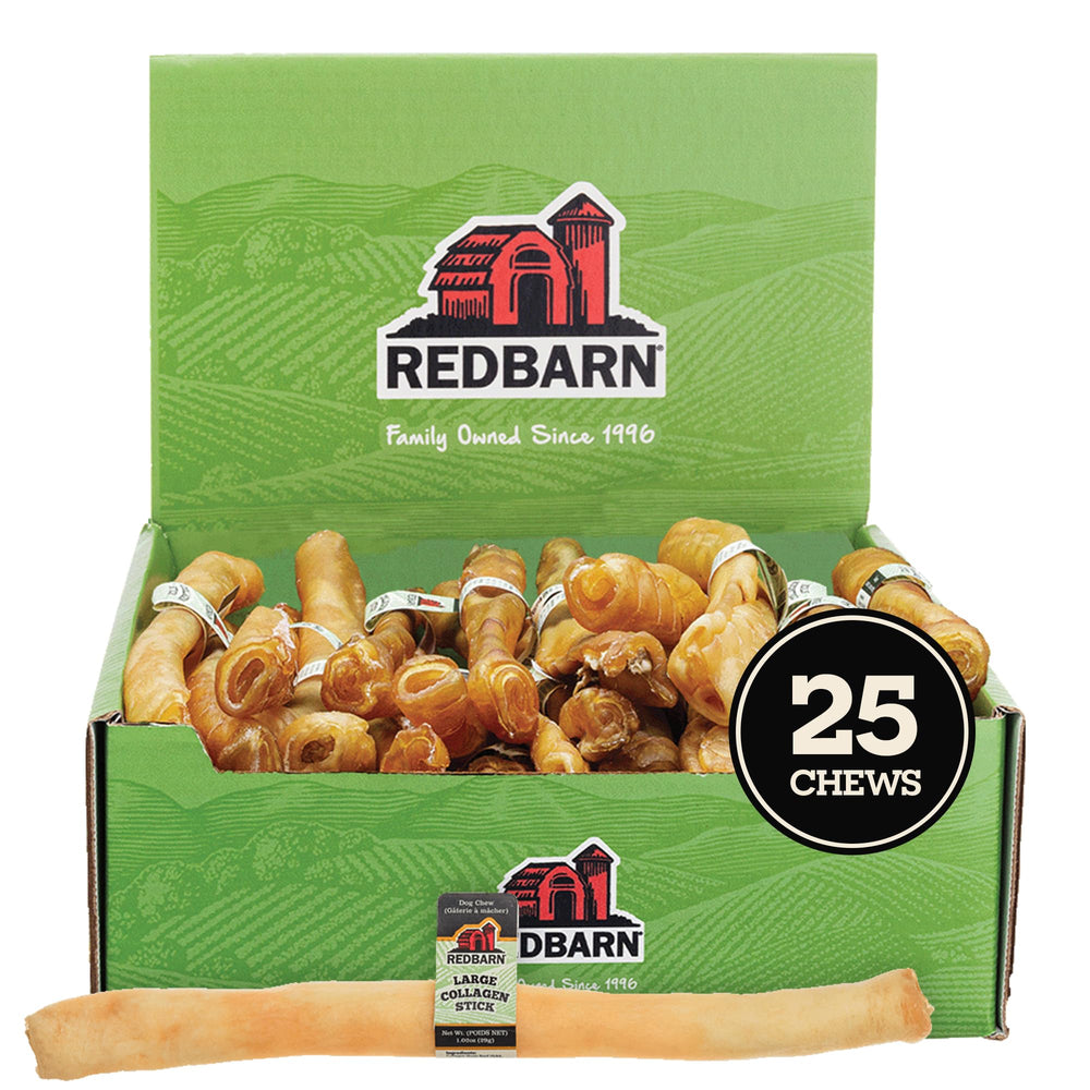 Redbarn boeuf collagene batonnets dentaires: texture ferme et nettoyage mecanique des dents.
