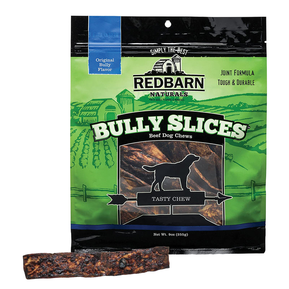 Redbarn Bully Slices pour chiens — tranche appétente favorisant l'hygiène dentaire lors de la mastication